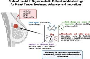 State of the art in organometallic ruthenium metallodrugs for breast cancer treatment: Advances and innovations