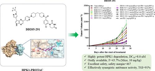 Discovery of Novel PROTAC-Based HPK1 Degraders with High Potency and Selectivity for Cancer Immunotherapy