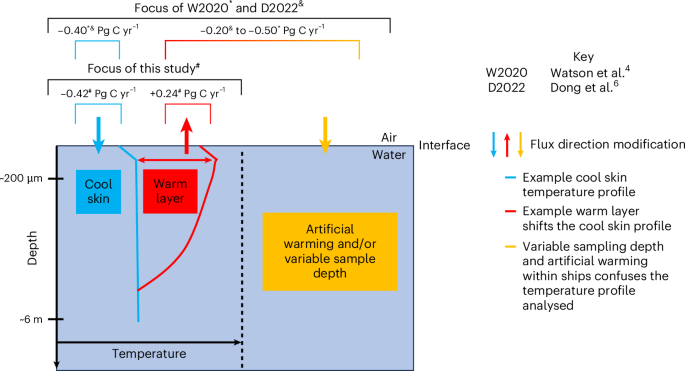 Enhanced ocean CO2 uptake due to near-surface temperature gradients