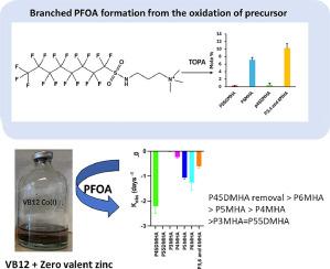 Characterization of PFOA isomers from PFAS precursors and their reductive defluorination