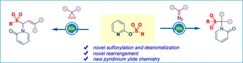 Aminosulfonylation of Rhodium Carbene via Ylide Formation and 1,4-Sulfonyl Rearrangement.