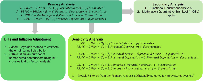 Association between maternal perinatal stress and depression and infant DNA methylation in the first year of life.