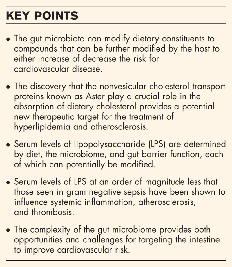 Evidence further linking the intestine to cardiovascular disease.