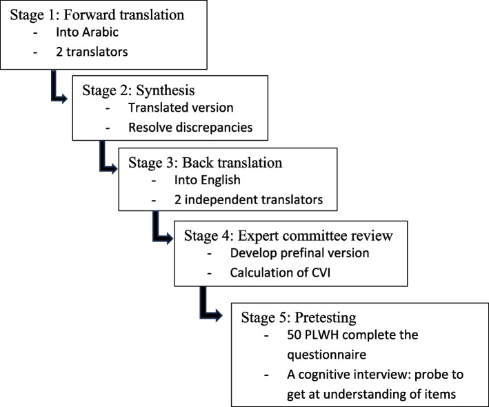 Cross-cultural adaptation and validation of the 2021 Louisiana Needs Assessment Questionnaire for Arabic-speaking people living with HIV.