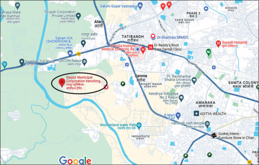 Application of Geographic Information System and Google Earth Engine for Spatial Analysis of Land Use by the Legacy Dumpsite at Raipur, Chhattisgarh: A Time Series Analysis.