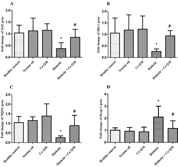 Evaluation of Antioxidant Effects of Coenzyme Q10 against Hyperglycemia-Mediated Oxidative Stress by Focusing on Nrf2/Keap1/HO-1 Signaling Pathway in the Liver of Diabetic Rats.