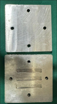 Evaluation of Surface Homogeneity of Poly Methyl Methacrylate Denture Base Resin fabricated by two different methods of Titanium Dioxide Nanoparticles incorporation - An in vitro Study.