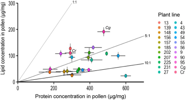 Foraging bee species differentially prioritize quantity and quality of floral rewards.