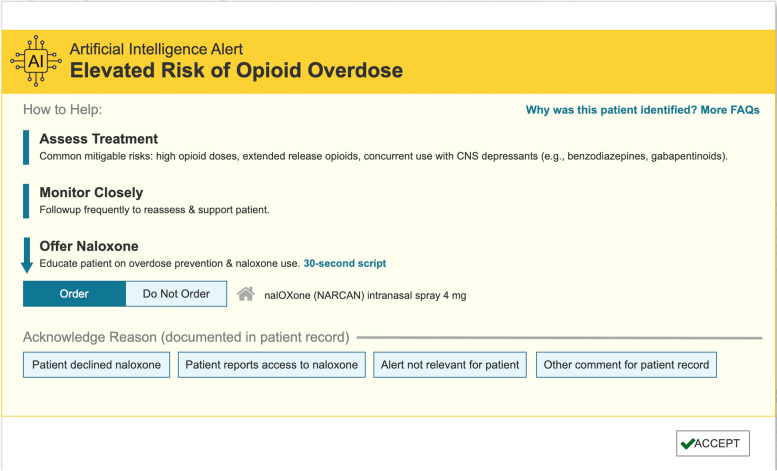 Design and development of a machine-learning-driven opioid overdose risk prediction tool integrated in electronic health records in primary care settings.
