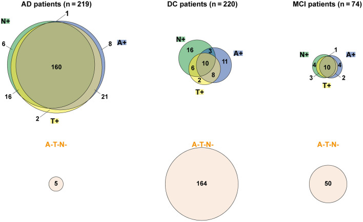 Differentiation of Alzheimer's disease from other neurodegenerative disorders using chemiluminescence immunoassays measuring cerebrospinal fluid biomarkers.