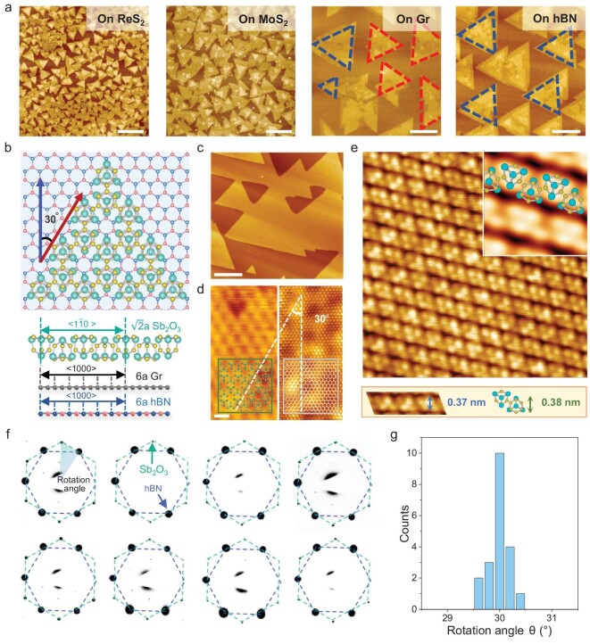Van der Waals epitaxial growth of single-crystal molecular film.