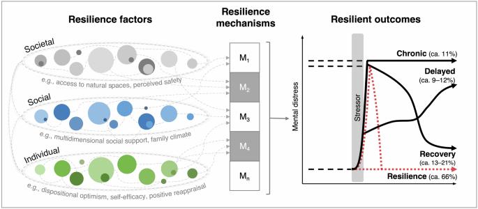 A systematic review of individual, social, and societal resilience factors in response to societal challenges and crises