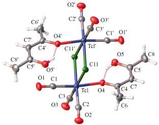 Crystal and Molecular Structure of Binuclear Technetium Carbonyl Chloride Complexes [99TcCl(CO)3(C5H8O2)]2 (C5H8O2 = Acetylacetone) and [99TcCl(CO)4]2