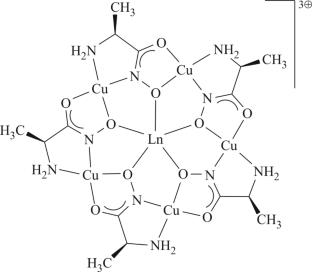 Electronic Structures of Alaninehydroximate 15-Metallacrowns-5 with Lanthanum(III), Cerium(III), and Praseodymium(III) Ions