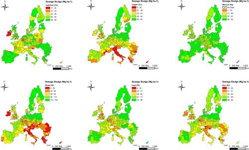 Ecological risk assessment of heavy metals from application of sewage sludge on agricultural soils in Europe