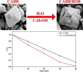 Water-induced formation of Cs2AgBiBr6/BiOBr heterostructure with enhanced visible-light photocatalytic activity