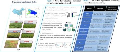 Exploration of the optimal low-carbon peanut rotation system in South China