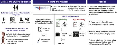 Diagnosis of acute aortic syndromes with ultrasound and d-dimer: the PROFUNDUS study