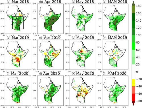 Drivers of sub-seasonal extreme rainfall and their representation in ECMWF forecasts during the Eastern African March-to-May seasons of 2018–2020