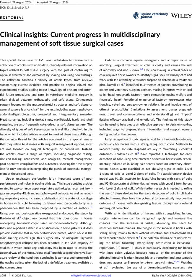 Clinical insights: Current progress in multidisciplinary management of soft tissue surgical cases