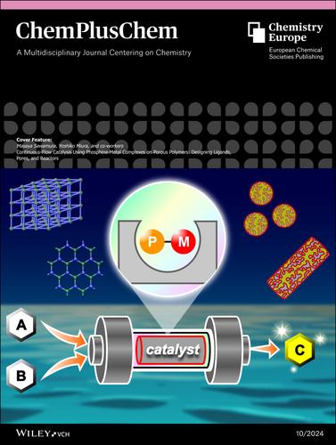 Cover Feature: Continuous-Flow Catalysis Using Phosphine-Metal Complexes on Porous Polymers: Designing Ligands, Pores, and Reactors (ChemPlusChem 10/2024)