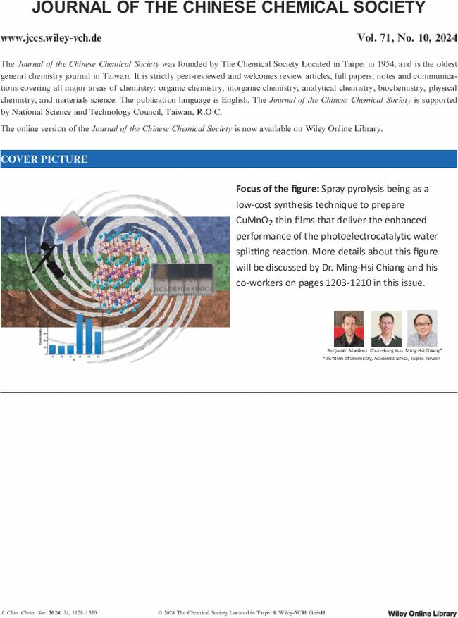 Contents and Masthead: Journal of the Chinese Chemical Society 10/2024