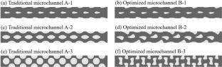 Optimization on microchannel structures made of typical materials based on machine learning