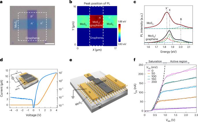 A van der Waals interfacial junction transistor for reconfigurable fuzzy logic hardware