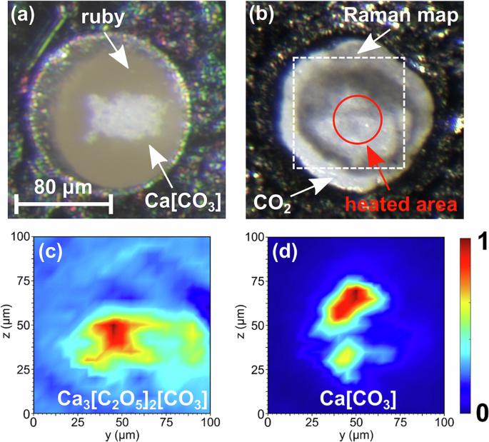 Ca3[C2O5]2[CO3] is a pyrocarbonate which can be formed at p, T-conditions prevalent in the Earth’s transition zone