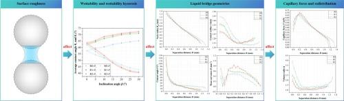 Effect of surface roughness on the liquid bridge between two rigid spheres