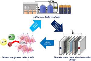 Sustainable approach for selective lithium recovery: Capacitive deionization integrated with novel LMO flow-electrode