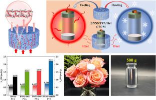 Enhanced interfacial thermal conductivity of functionalized boron nitride/polyvinyl alcohol/octadecane composite phase-change materials towards effective thermal management