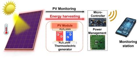 Self-powered wireless sensor system utilizing a thermoelectric generator for photovoltaic module monitoring application