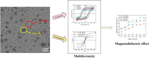 A study on BaTiO3 – NiFe2O4 composite; microstructure, multiferroic and magnetodielectric properties