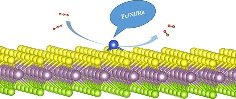 TM@MoSSe (TM = Ni, Fe) as novel electrocatalysts for reduction of CO2 to CO: A DFT study