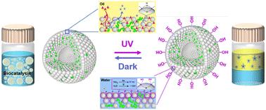 Lipase-entrapped colloidosomes with light-responsive wettability for efficient and recyclable Pickering interfacial biocatalysis†