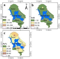 Spatial distribution of groundwater quality and risk indices evaluation via consumption