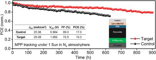 Enhancing efficiency through surface passivation of carbon-based perovskite solar cells