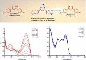 Pyrimidine derivative mimicking the locked enol form of avobenzone acts as a photostable UVAII and UVB filter