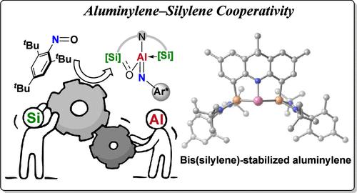 Multielectron Reduction of Nitrosoarene via Aluminylene-Silylene Cooperation