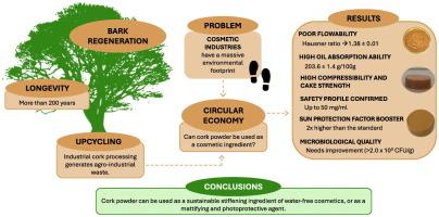 Cork powder: Benefits and limitations as a sustainable cosmetic ingredient