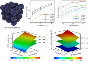 Reactive molecular dynamics analysis of alumina nano-powders under warm compaction process