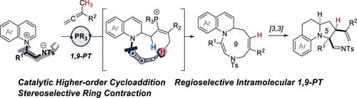 Strategic 1,9-Proton-Transfer-Driven Cycloaddition: Synthesis and Stereoselective Contraction of Nine-Membered Heterocycles