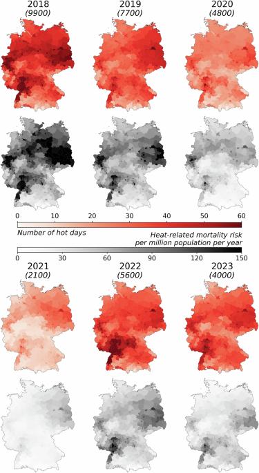 High-resolution modeling and projection of heat-related mortality in Germany under climate change