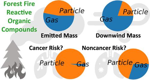 Evolution of Reactive Organic Compounds and Their Potential Health Risk in Wildfire Smoke