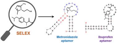 Selection of DNA aptamers for detecting metronidazole and ibuprofen: two common additives in soft drinks†