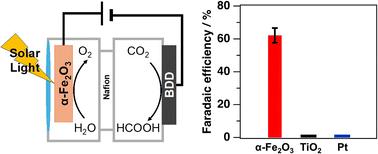 Solar light-assisted electrochemical CO2 reduction on a boron-doped diamond cathode†