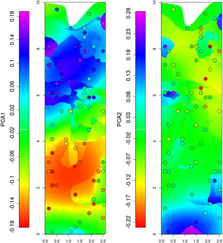 Spatially explicit predictions using spatial eigenvector maps