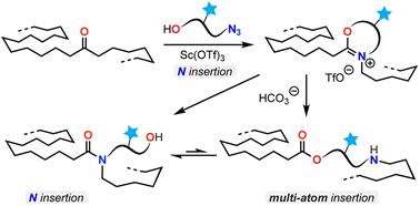 Backbone editing of oxidized polyethylene: insertion of oxygen and nitrogen atoms via hydroxyalkyl azide-mediated rearrangements†