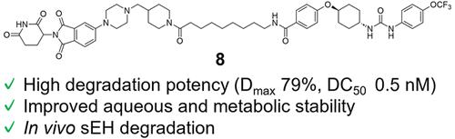 In Vivo-Active Soluble Epoxide Hydrolase-Targeting PROTACs with Improved Potency and Stability